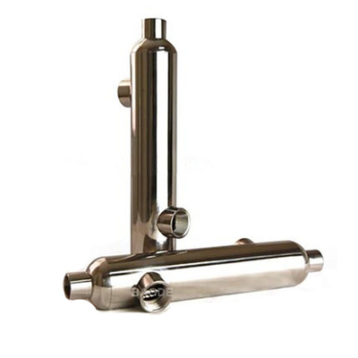 Spazzatura di piscina scambiatore di calore tubo in acciaio inossidabile per bassa perdita di pressione e alto volume di flusso nel sistema di piscina
