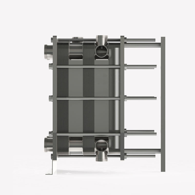 Acciaio inossidabile Industrial Sanitary Liquid Milk Plate Heat Exchanger Pasteurizer Steam Plate Heat Exchanger