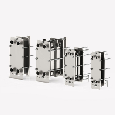 Acciaio inossidabile Industrial Sanitary Liquid Milk Plate Heat Exchanger Pasteurizer Steam Plate Heat Exchanger