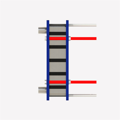 Scambiatore di calore a piastra semiwelded flessibile e conveniente per riscaldamento liquido di lavaggio