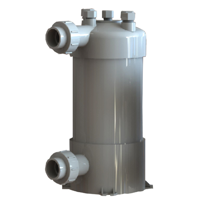 Acquario di alta qualità Chiller Coil di raffreddamento scambiatore di calore di titanio conchiglia di PVC per l'acquacoltura