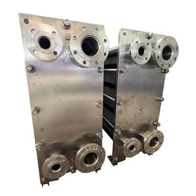 Acciaio inossidabile Industrial Sanitary Liquid Milk Plate Heat Exchanger Pasteurizer Steam Gasket Plate Heat Exchanger