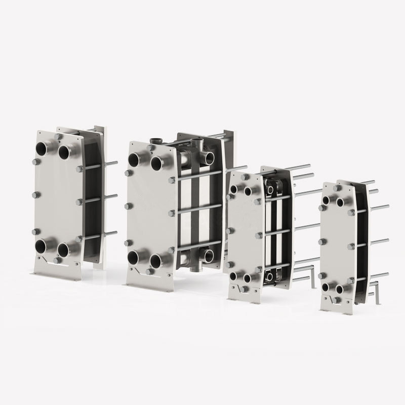 Acciaio inossidabile Industrial Sanitary Liquid Milk Plate Heat Exchanger Pasteurizer Steam Plate Heat Exchanger