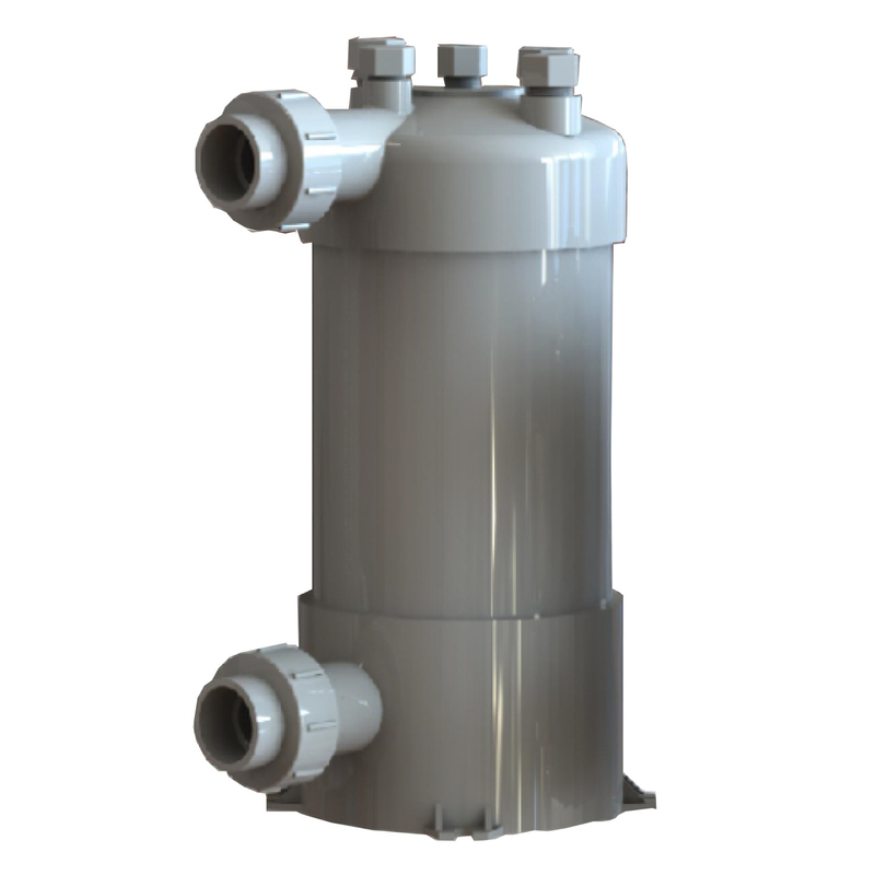 Scambiatore di calore in tubi di titanio PVC per piscine Pompa di calore Acquario Scambiatore di calore in tubi