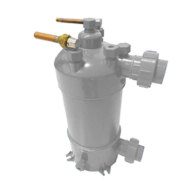 Scambiatore di calore in pellicola in PVC in titanio per sistemi ad alto flusso di acqua di mare per pompe di calore per piscine